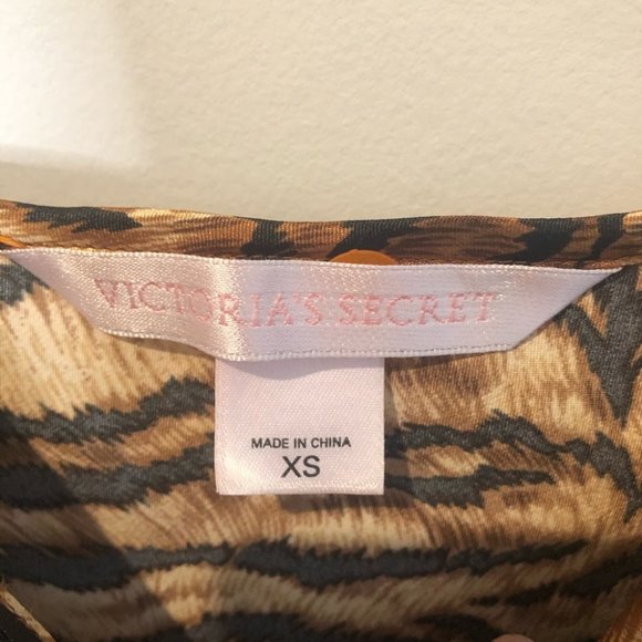 VICTORIA'S SECRET Tiger Stripe Slip Long Cami - Picture 8 of 11